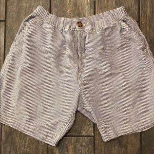 Chubbies men shorts- seersucker’s blue pin strip